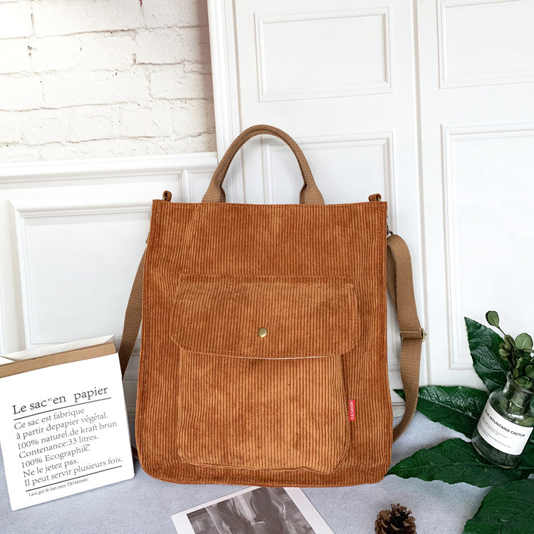 Corduroy Shoulder Bag