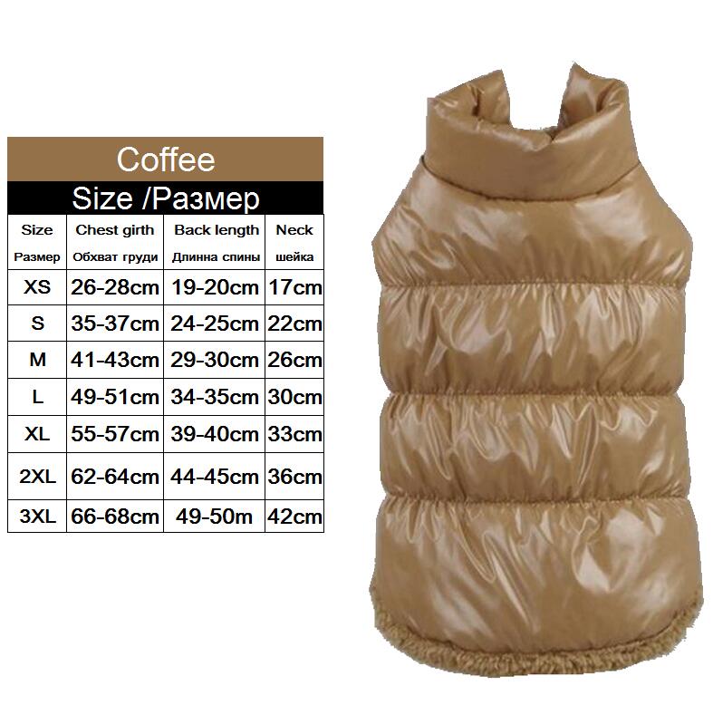 Windproof Pet Vest with Fleece Lining