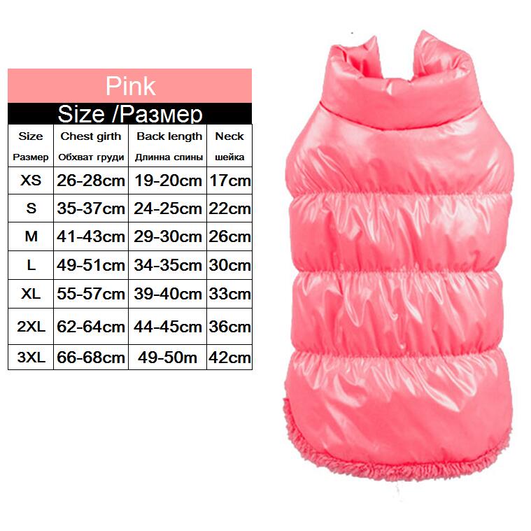 Windproof Pet Vest with Fleece Lining